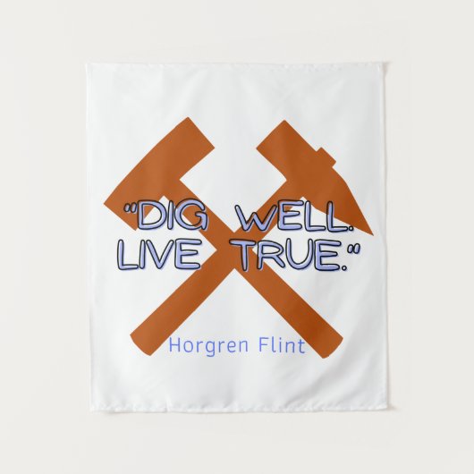 Hearthstone Sprichwort - Kleines Tapestück Wandteppich (Vorderseite)