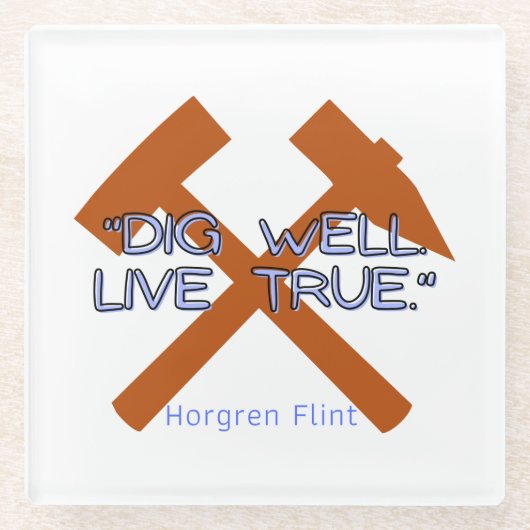 Hearthstone Sprichwort - Untersetzer aus Glas (Vorderseite)