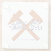 Hearthstone Sprichwort - Untersetzer aus Glas (Rückseite)