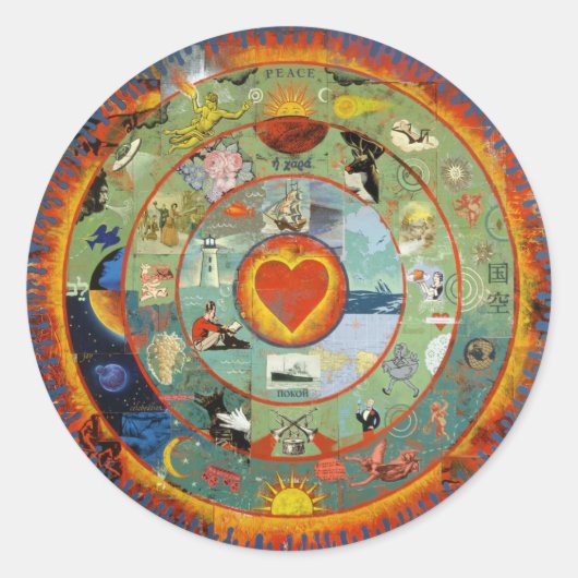 HeartImageFreda Runder Aufkleber (Vorderseite)