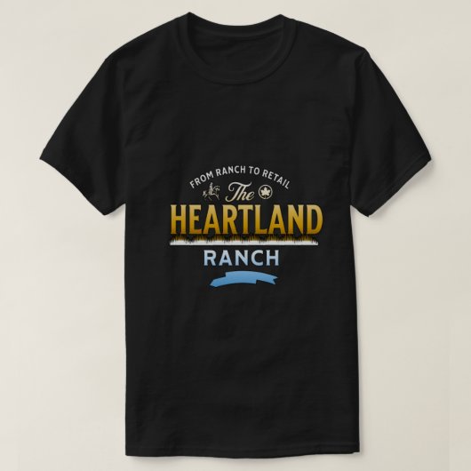 Heartland Ranch von Ranch bis Einzelhandel T-Shirt (Design vorne)