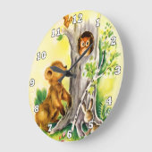 Heartland Vintage Waldtiere Kinderwandtschaft Große Wanduhr (Winkel)