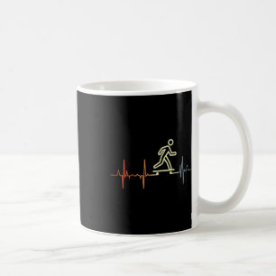 Heartline Skateboarding Skateboarder Puls Linie Kaffeetasse