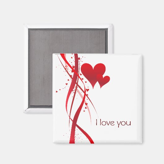 Hearts2a Magnet (Vorderseite/Rückseite)