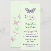 Heart's a Flutter Probe Dinner Invite (grün) Einladung (Vorne/Hinten)