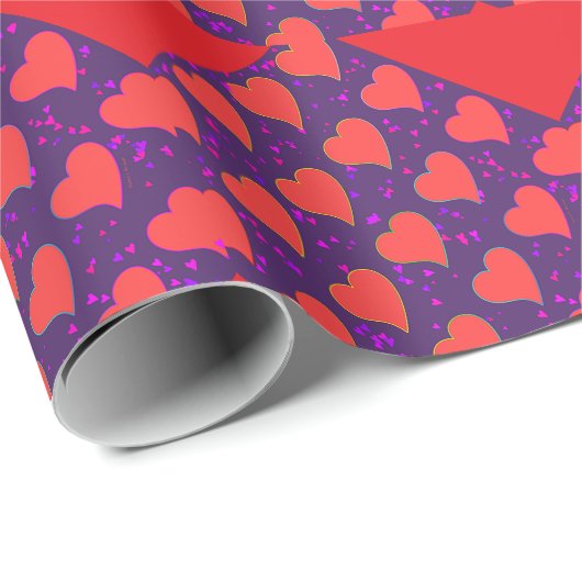 Hearts Abound Geschenkpapier (Rolleneckpunkt)