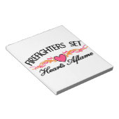 Hearts Aflamme Notizblock (angewinkelt)
