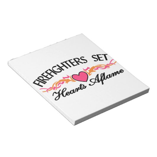 Hearts Aflamme Notizblock (angewinkelt)