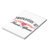Hearts Aflamme Notizblock (Rotiert)