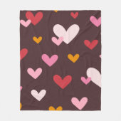 Hearts Aflutter Fleecedecke (Vorderseite)