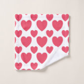 Hearts Aglow Bath Handtuch Set (Waschlappen)