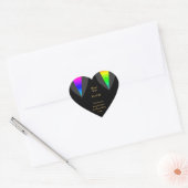 Hearts Aglow mit Pride Gay Wedding Heart Sticker (Umschlag)