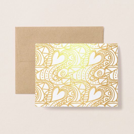 Hearts Alive Folienkarte (Vorderseite mit Umschlag)