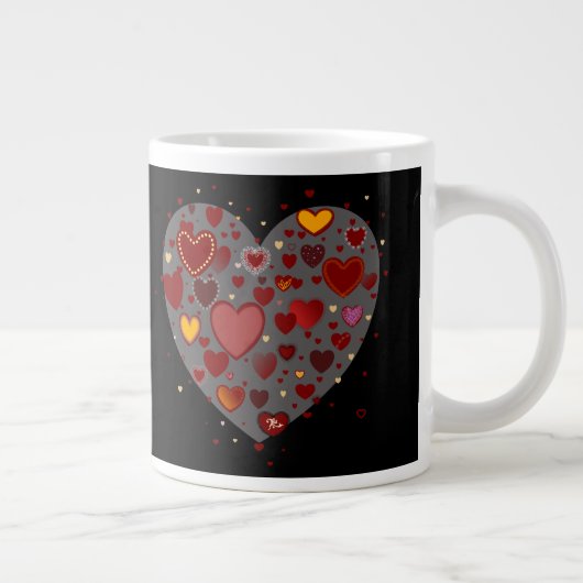 Hearts allover Jumbo-Tasse (Rechts)