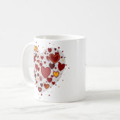Hearts allover kaffeetasse (Vorderseite Links)