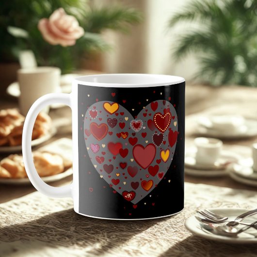 Hearts allover kaffeetasse