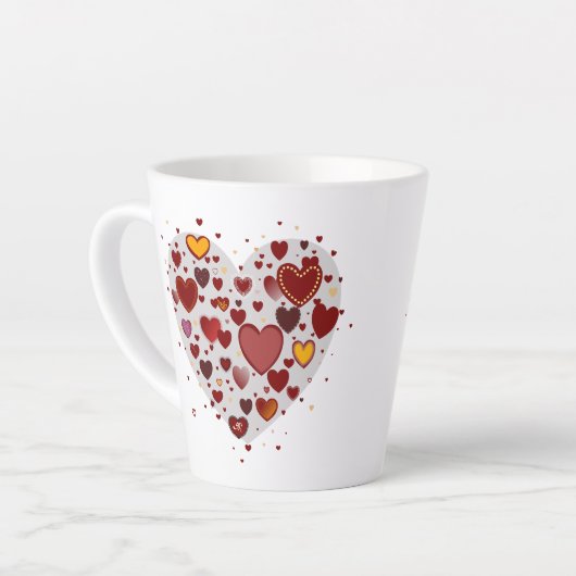 Hearts allover milchtasse (Linke Ecke)