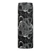 Hearts Alots Black Pattern Thermosbecher (Rückseite)