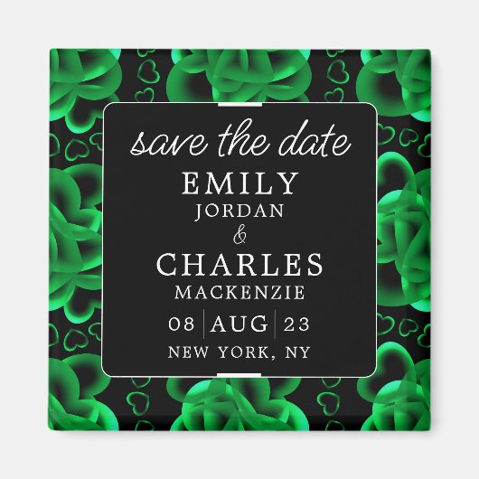 Hearts Alots Elegante Wedding Magnet (Vorne)