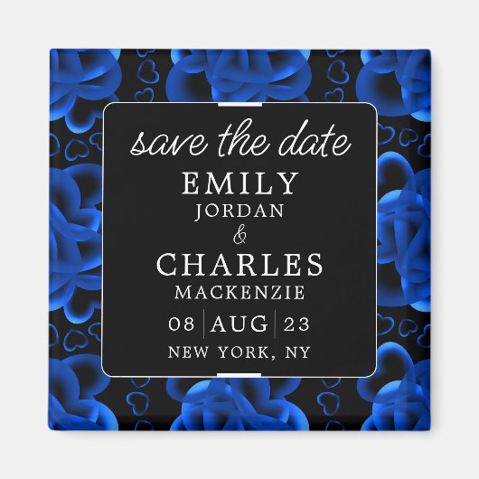 Hearts Alots Elegante Wedding Magnet (Vorne)