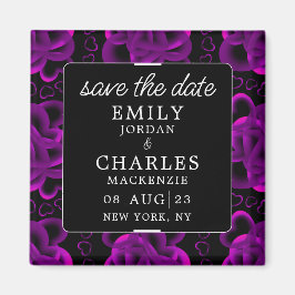 Hearts Alots Elegante Wedding Magnet