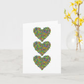 Hearts Alots notecards Karte (Gelbe Blume)