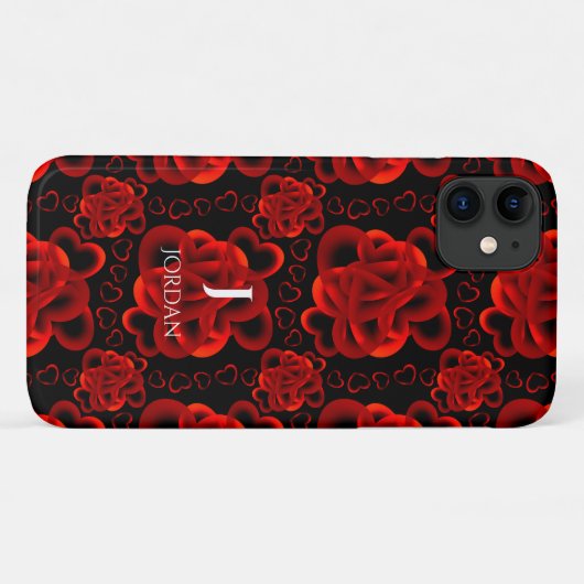 Hearts Alots Pattern Case-Mate iPhone Hülle (Rückseite (Horizontal))