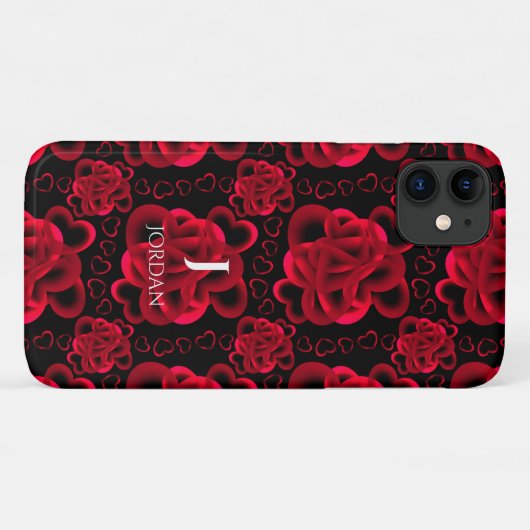 Hearts Alots Pattern Case-Mate iPhone Hülle (Rückseite (Horizontal))