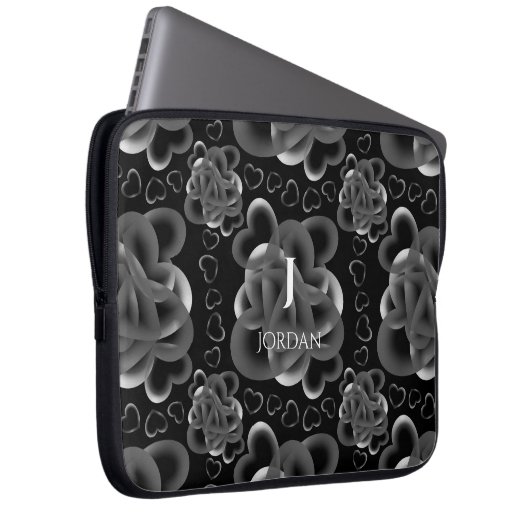 Hearts Alots Pattern Laptopschutzhülle (Vorne Rechts)