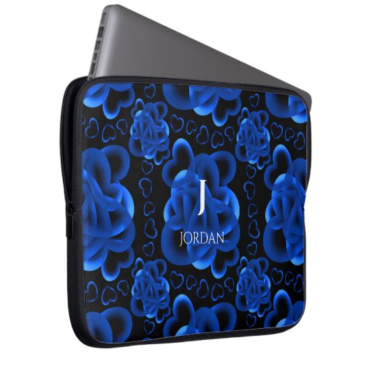 Hearts Alots Pattern Laptopschutzhülle (Vorne Rechts)