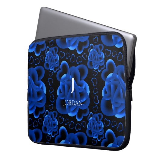 Hearts Alots Pattern Laptopschutzhülle (Vorderseite Links)