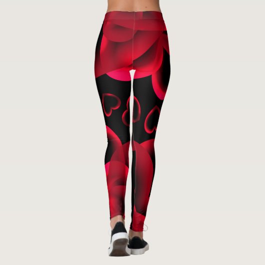 Hearts Alots Pattern Leggings (Rückseite)