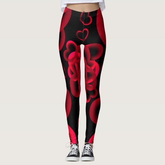 Hearts Alots Pattern Leggings (Vorderseite)