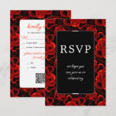 Hearts Alots RSVP Card Dankeskarte (Vorne/Hinten)