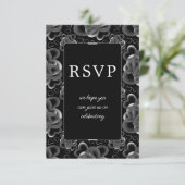 Hearts Alots RSVP Card Dankeskarte (Stehend Vorderseite)