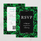 Hearts Alots RSVP Card Dankeskarte (Vorne/Hinten)