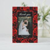 Hearts Alots Wedding Dankeskarte (Stehend Vorderseite)