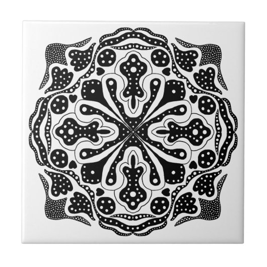 Hearts and Dots Fliese (Vorderseite)