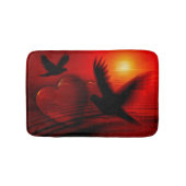 Hearts and Doves Badematte (Vorderseite)