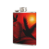 Hearts and Doves Flachmann (Links)