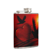 Hearts and Doves Flachmann (Rechts)