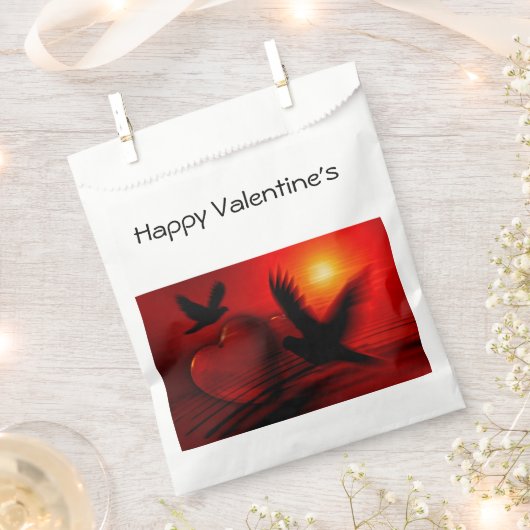 Hearts and Doves Geschenktütchen (Ausgeschnitten)