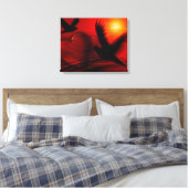 Hearts and Doves Leinwanddruck (Insitu (Schlafzimmer))