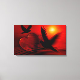 Hearts and Doves Leinwanddruck