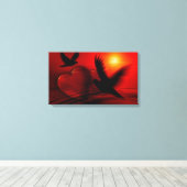 Hearts and Doves Leinwanddruck (Insitu (Holzboden))