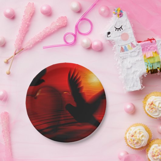 Hearts and Doves Pappteller (Party)