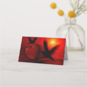 Hearts and Doves Platzkarte (Rückseite)