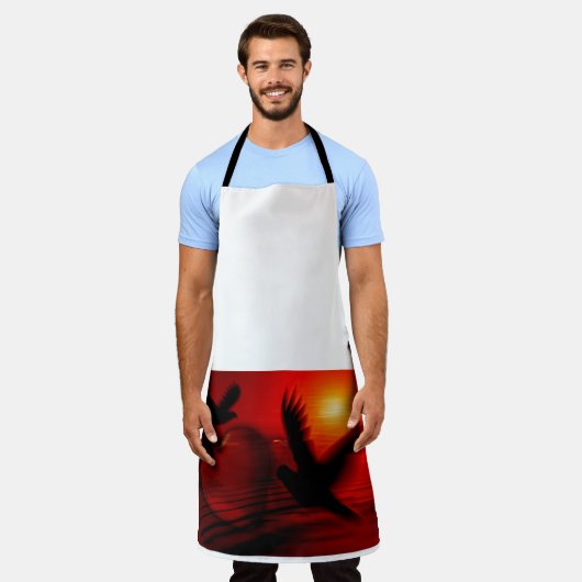 Hearts and Doves Schürze (Getragen)