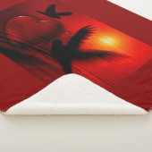 Hearts and Doves Sherpadecke (3/4)