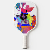 Hearts And Flowers Pickleball Schläger (Rückseite)